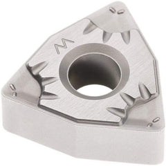 Seco - WNMG332 W-MF5 Grade TP2501 Carbide Turning Insert - Al2O3 Finish, 80° Trigon, 3/8" Inscr Circle, 3/16" Thick, 1/32" Corner Radius - Best Tool & Supply