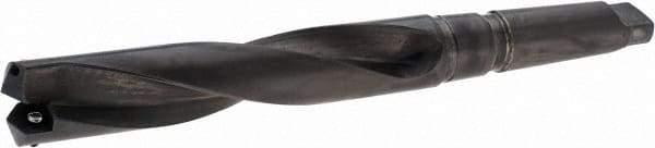 Allied Machine and Engineering - Series 3, 1-13/32 to 1-7/8" Diam, 4MT Taper Shank, Helical Flute Spade Drill - 6-1/2" Max Depth, 8-3/16" Body Length, 12-5/8" OAL, Standard Length, Through Coolant - Best Tool & Supply