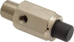 Specialty Mfr - 1/8M Non Exhaust Push Button Valve - 0.15 CV Rate, 150 Max psi, Normally Closed Actuator - Best Tool & Supply