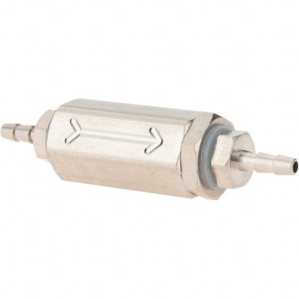 Specialty Mfr - 1/16" Barb x Barb Universal Check Valve - 0.03 CV Rate, 1.5 CFM, 150 Max psi - Best Tool & Supply