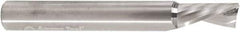 Amana Tool - 3/8" Cutting Diam x 3/4" Length of Cut, 1 Flute, Downcut Spiral Router Bit - Uncoated, Right Hand Cut, Solid Carbide, 3" OAL x 1/4" Shank Diam, 30° Helix Angle - Best Tool & Supply