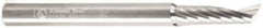 Amana Tool - 6mm Cutting Diam x 0.787" Length of Cut, 1 Flute, Upcut Spiral Router Bit - Uncoated, Right Hand Cut, Solid Carbide, 2-33/64" OAL x 1/8" Shank Diam, 20° Helix Angle - Best Tool & Supply