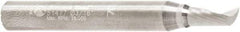 Amana Tool - 3/16" Cutting Diam x 3/8" Length of Cut, 1 Flute, Upcut Spiral Router Bit - Uncoated, Right Hand Cut, Solid Carbide, 2" OAL x 1/4" Shank Diam, 30° Helix Angle - Best Tool & Supply