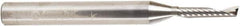 Amana Tool - 1/8" Cutting Diam x 5/8" Length of Cut, 1 Flute, Upcut Spiral Router Bit - Uncoated, Right Hand Cut, Solid Carbide, 2-1/2" OAL x 1/4" Shank Diam, 20° Helix Angle - Best Tool & Supply