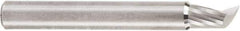 Amana Tool - 1/4" Cutting Diam x 3/8" Length of Cut, 1 Flute, Upcut Spiral Router Bit - Uncoated, Right Hand Cut, Solid Carbide, 2" OAL x 1/4" Shank Diam, 20° Helix Angle - Best Tool & Supply