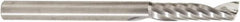 Amana Tool - 1/4" Cutting Diam x 1-1/16" Length of Cut, 1 Flute, Upcut Spiral Router Bit - Uncoated, Right Hand Cut, Solid Carbide, 3" OAL x 1/4" Shank Diam, 30° Helix Angle - Best Tool & Supply