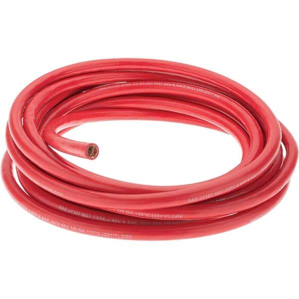 EastPenn - 1/0 Gauge Top Post Cable - Red, 25" Long - Best Tool & Supply