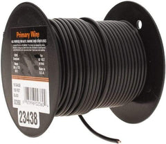 EastPenn - 16 AWG Automotive Plastic Insulated, Single Conductor Wire - 100' Long, Black - Best Tool & Supply