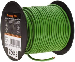 EastPenn - 14 AWG Automotive Plastic Insulated, Single Conductor Wire - 100' Long, Green - Best Tool & Supply