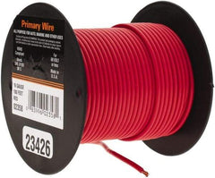 EastPenn - 16 AWG Automotive Plastic Insulated, Single Conductor Wire - 100' Long, Red - Best Tool & Supply