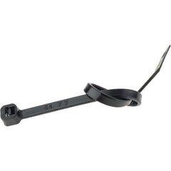 Value Collection - 5.9" Long Black Nylon Standard Cable Tie - 40 Lb Tensile Strength, 37mm Max Bundle Diam - Best Tool & Supply