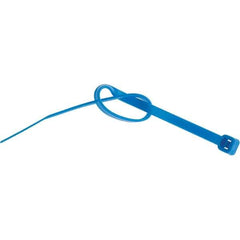 Value Collection - 8" Long Blue Nylon Standard Cable Tie - 50 Lb Tensile Strength, 54mm Max Bundle Diam - Best Tool & Supply