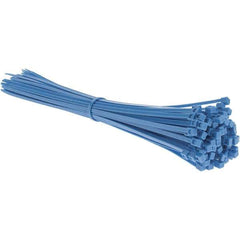 Value Collection - 15.2" Long Blue Nylon Standard Cable Tie - 50 Lb Tensile Strength, 114mm Max Bundle Diam - Best Tool & Supply