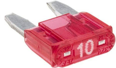 Value Collection - 10 Amp, Automotive Fuse - Red - Best Tool & Supply