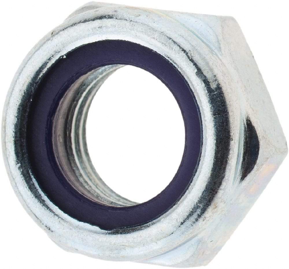 Value Collection - 5/16-24 UNF Steel Right Hand Hex Nut - 1/2" Across Flats, 17/64" High, Zinc Yellow Dichromate Finish - Best Tool & Supply