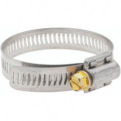 Made in USA - SAE Size 32, 1-9/16 to 2-1/2" Diam, Stainless Steel Worm Drive Clamp - Best Tool & Supply