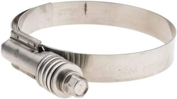 Made in USA - 2-3/4 to 3-5/8" Diam, Stainless Steel Worm Drive Clamp - Best Tool & Supply