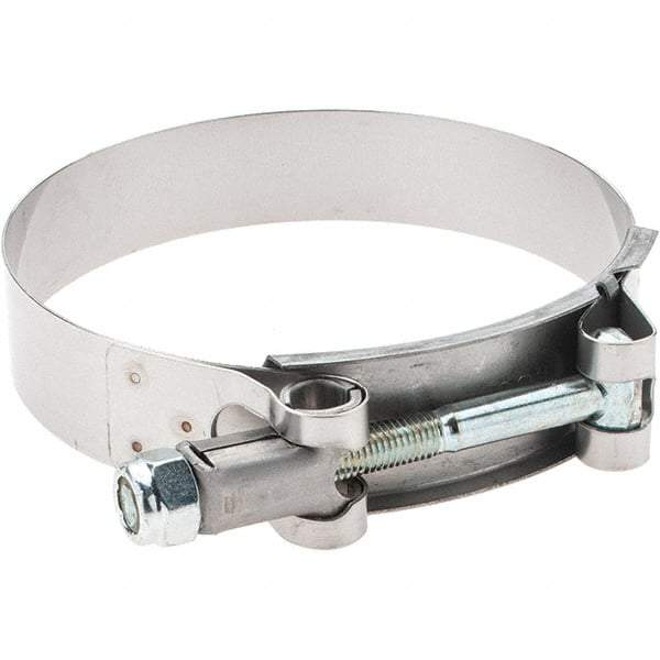 Made in USA - Bolt Clamps Type: T-Bolt Hose Clamp Minimum Diameter (Decimal Inch): 3.2500 - Best Tool & Supply