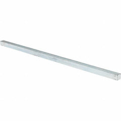 Value Collection - 12" Long x 3/8" High x 3/8" Wide, Zinc-Plated Oversized Key Stock - Cold Drawn Steel - Best Tool & Supply