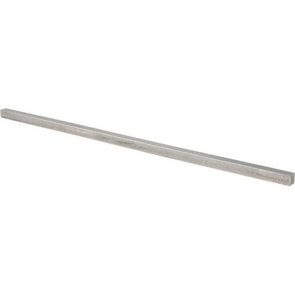 Value Collection - 12" Long x 5/16" High x 5/16" Wide, Plain Steel Undersized Key Stock - Cold Drawn Steel - Best Tool & Supply