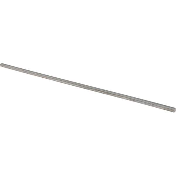 Value Collection - 12" Long x 3/16" High x 3/16" Wide, Plain Steel Undersized Key Stock - Cold Drawn Steel - Best Tool & Supply