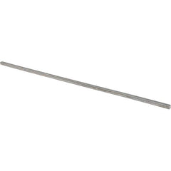 Value Collection - 12" Long x 3/16" High x 3/16" Wide, Plain Steel Undersized Key Stock - Cold Drawn Steel - Best Tool & Supply