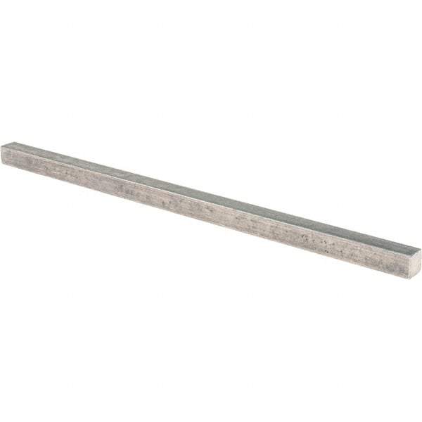 Value Collection - 12" Long x 1/2" High x 1/2" Wide, Plain Steel Undersized Key Stock - Cold Drawn Steel - Best Tool & Supply