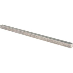 Value Collection - 12" Long x 1/2" High x 1/2" Wide, Plain Steel Undersized Key Stock - Cold Drawn Steel - Best Tool & Supply