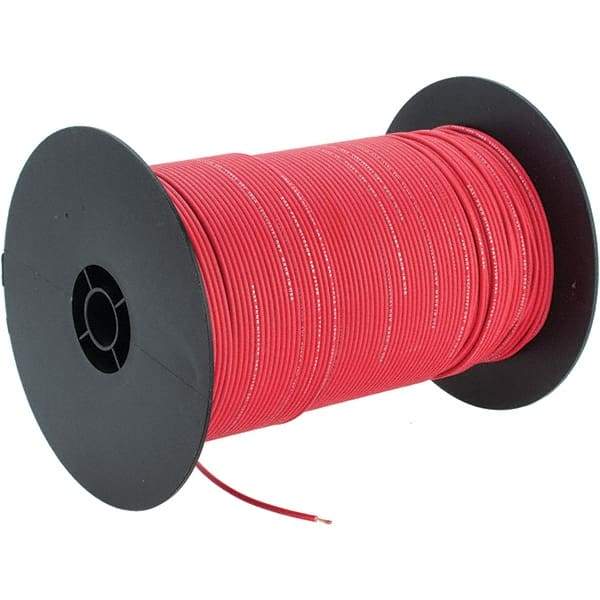 EastPenn - 18 AWG, 1,000' OAL, Hook Up Wire - Red Polyethylene Jacket - Best Tool & Supply