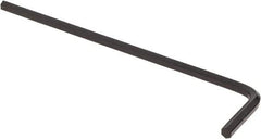 Value Collection - 1/8" Hex, Long Arm, Hex Key - 3-21/32" OAL, Alloy Steel, Inch System of Measurement - Best Tool & Supply