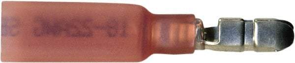 Value Collection - 20 to 18 AWG Crimp Bullet Connector - 0.157" Bullet Diam, Red Heat Shrink & Polyolefin Insulation - Best Tool & Supply