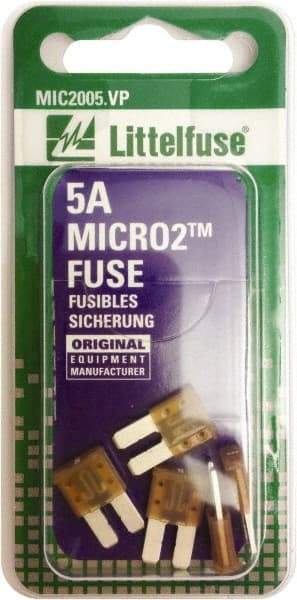 Littelfuse - 5 Amp, 32 VDC, Automotive Fuse - 9.1" Long, Tan, Littlefuse 327005 - Best Tool & Supply