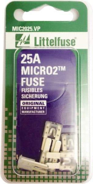 Littelfuse - 25 Amp, 32 VDC, Automotive Fuse - 9.1" Long, Clear, Littlefuse 327025 - Best Tool & Supply