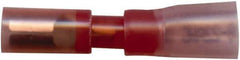 Value Collection - 20 to 18 AWG Crimp Bullet Connector - 0.18" Bullet Diam, Red Heat Shrink & Polyolefin Insulation - Best Tool & Supply