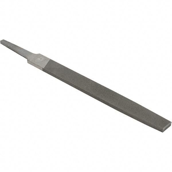 Value Collection - 6" Long, Smooth Cut, Flat American-Pattern File - Double Cut, 5/32" Overall Thickness - Best Tool & Supply