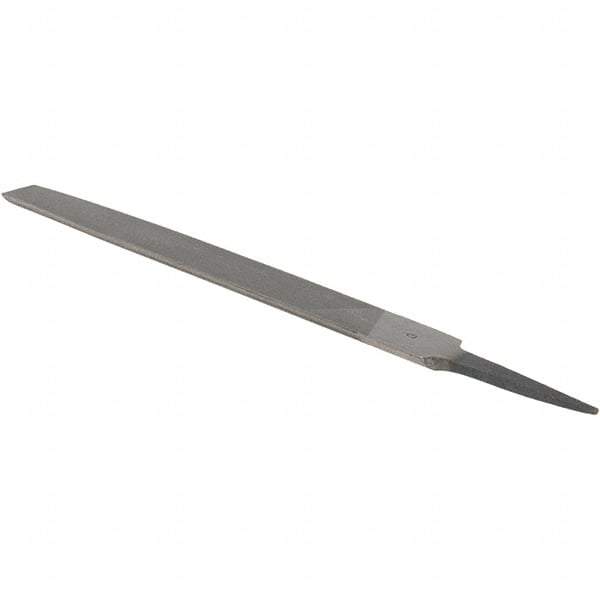 Value Collection - 8" Long, Smooth Cut, Half Round American-Pattern File - Double Cut, 7/32" Overall Thickness - Best Tool & Supply