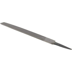 Value Collection - 8" Long, Smooth Cut, Half Round American-Pattern File - Double Cut, 7/32" Overall Thickness - Best Tool & Supply