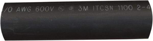 Value Collection - 6" Long, 3:1, Polyolefin Heat Shrink Electrical Tubing - Black - Best Tool & Supply