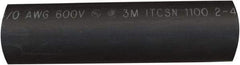 Value Collection - 6" Long, 3:1, Polyolefin Heat Shrink Electrical Tubing - Black - Best Tool & Supply