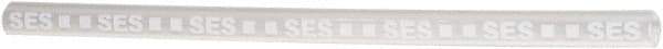 Value Collection - 6" Long, 4:1, Polyolefin Heat Shrink Electrical Tubing - Clear, White - Best Tool & Supply