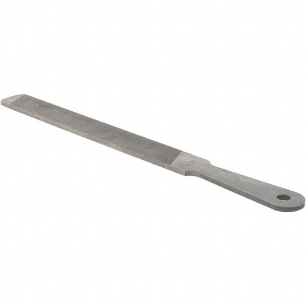 Value Collection - 10" Long, Flat American-Pattern File - Single, Double Cut, 3/16" Overall Thickness - Best Tool & Supply