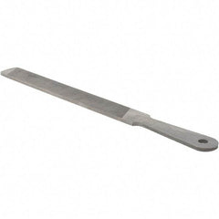 Value Collection - 10" Long, Flat American-Pattern File - Single, Double Cut, 3/16" Overall Thickness - Best Tool & Supply