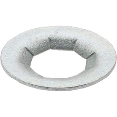 Value Collection - 3/4" OD, Spring Steel Push Nut - Zinc-Plated, 3/8" Shaft Diam - Best Tool & Supply