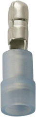 Value Collection - 16 to 14 AWG Double Crimp Bullet Connector - 0.157" Bullet Diam, Blue Nylon Insulation - Best Tool & Supply