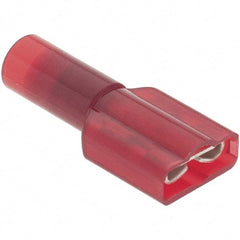 Value Collection - 22 to 18 AWG, Nylon, Fully Insulated, Female Wire Disconnect - 1/4" Wide Tab - Best Tool & Supply