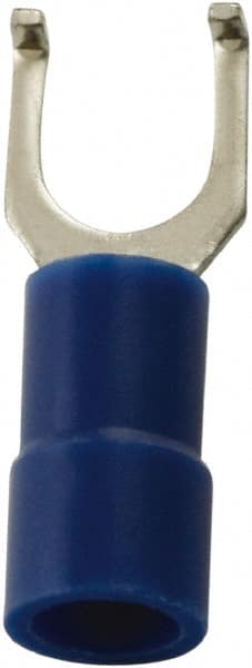 Value Collection - #10 Stud, 16 to 14 AWG Compatible, Partially Insulated, Flanged Fork Terminal - Best Tool & Supply