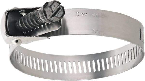 IDEAL TRIDON - SAE Size 152, 2 to 10" Diam, Stainless Steel Quick Release Worm Drive Clamp - 9/16" Wide, Material Grade 200/410, Series 58 - Best Tool & Supply