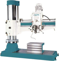 Clausing - 78.7" Swing, Geared Head Radial Arm Drill Press - 12 Speed, 7-1/2 hp, Three Phase - Best Tool & Supply