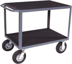 Jamco - 1,200 Lb Capacity, 36" Wide x 24" Long x 30" High Instrument Cart - 2 Shelf, Steel, 2 Rigid/2 Swivel Casters - Best Tool & Supply