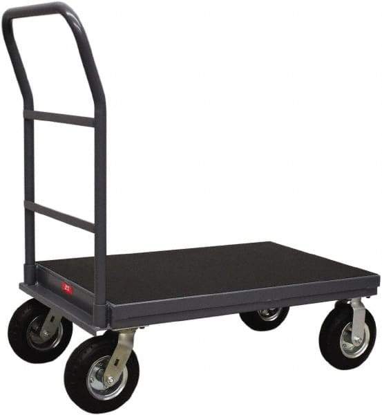 Jamco - 1,200 Lb Capacity Platform Truck - Steel Deck, 36" OAW, 12" Platform Height, Urethane Casters - Best Tool & Supply